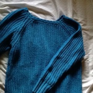 Big blue sweater